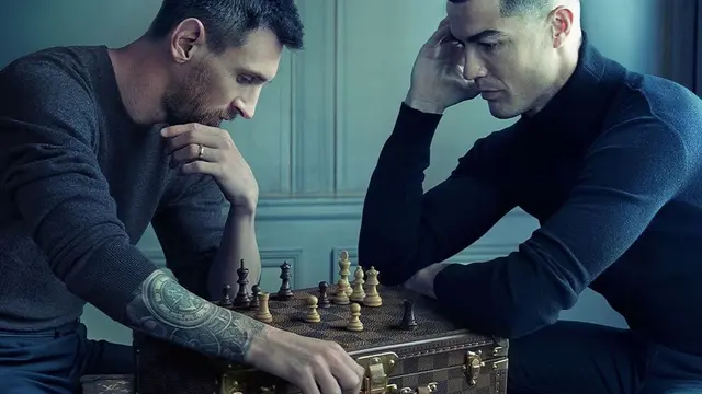 Rival Lebih Dari Sedekade, Ini Momen Keakraban Cristiano Ronaldo dan Lionel Messi