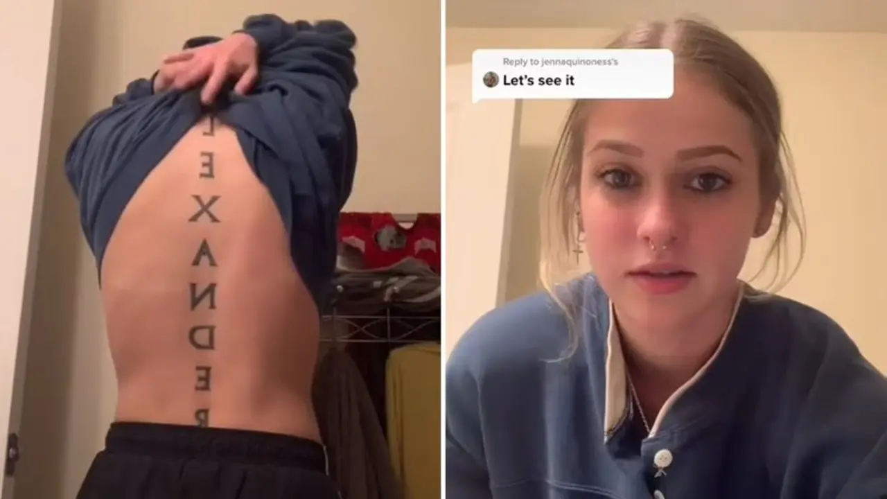 Tato Nama Pacar di Punggung, Seminggu kemudian Putus (Tiktok: ..ashlyn.grace)