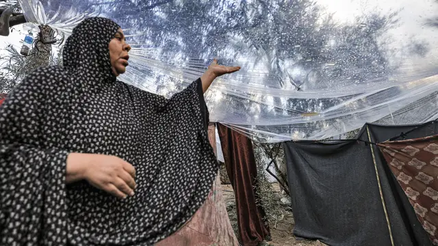 Perang Israel-Hamas: Hujan pertama di Gaza