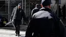 Komisaris Polisi, Keechant Sewell mengatakan bahwa warga New York mungkin akan melihat peningkatan kehadiran polisi di sebagian wilayah kota dan penutupan jalan sementara selama dua hari ke depan, terutama di Manhattan, sebagai peningkatan keamanan jelang sidang Trump. (Photo by Leonardo Munoz / AFP)