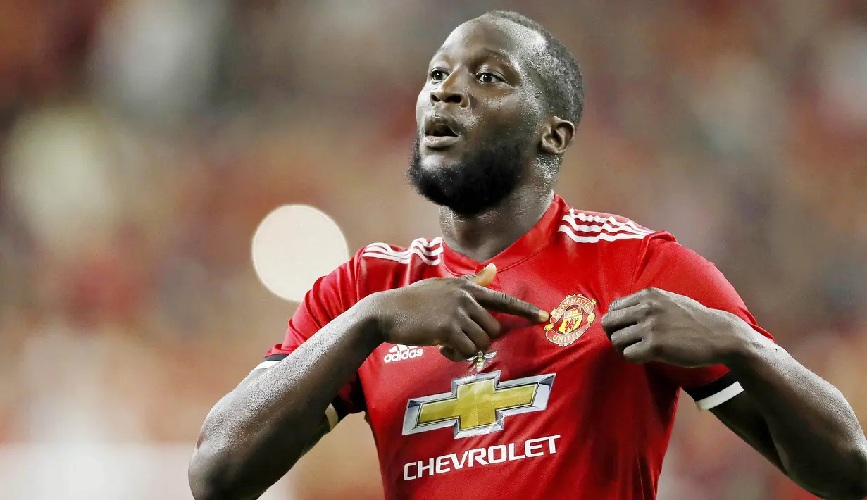 3. Romelu Lukaku (Striker) - 250.000 poundsterling per pekan. (AFP/Aaron M. Sprecher)