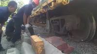 Anjloknya Kereta Pengangkut Pipa di Serang Sempat Kagetkan Warga