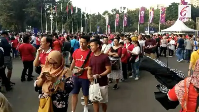VIDEO: Masyarakat Rela Antre Panjang Demi Dukung Indonesia