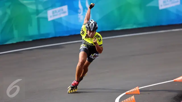 20160922-DKI Jakarta Raih Perak, Jabar Kawinkan Emas 500m Individual Time Trial Spatu Roda-Bandung