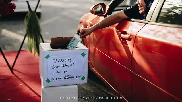 Pernikahan di Tengah Wabah Covid-19, Pasangan Ini Usung Konsep Kondangan Drive-Thru