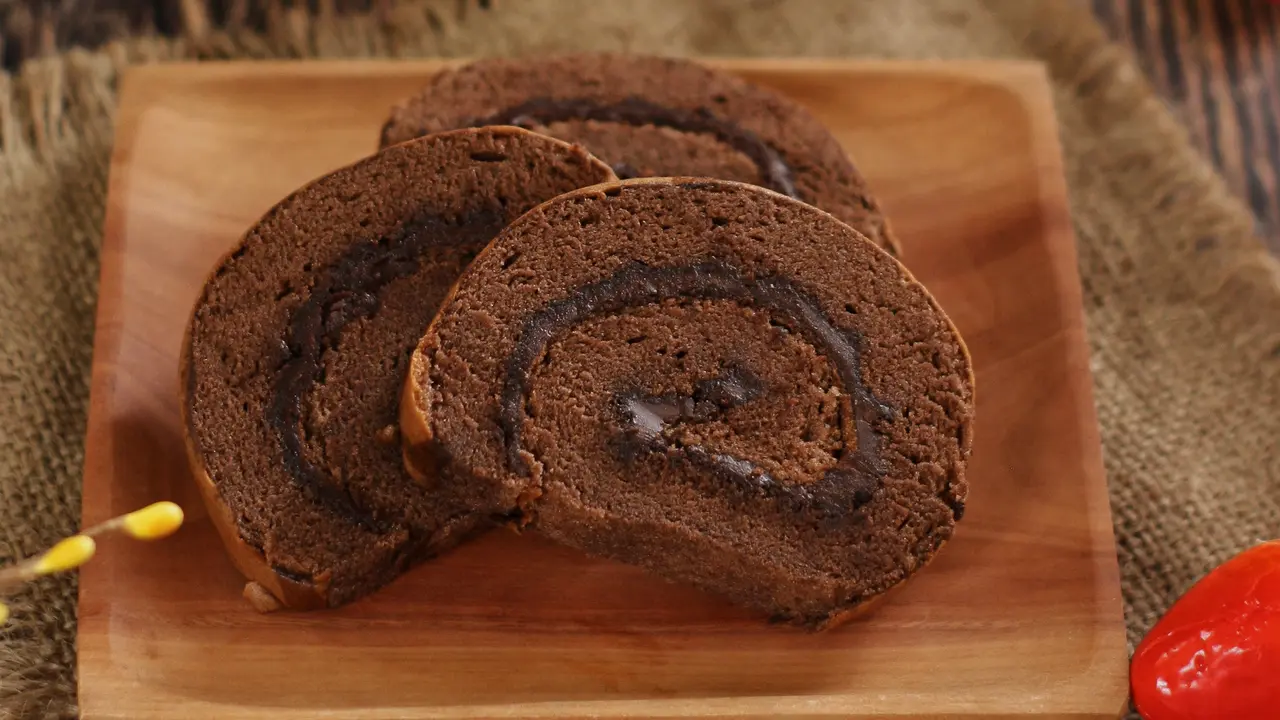 bolu gulung cokelat