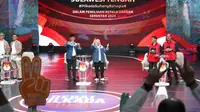 calon Gubernur dan Wakil Gubernur Sulawesi Tengah (Sulteng) nomor urut 2, Anwar Hafid dan Reny Lamadjido dalam debat perdana Pilkada Sulteng. (Ist).