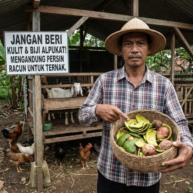 Kulit Alpukat dan Bijinya (Gemini AI)