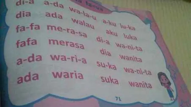 6 Potret Buku Pelajaran untuk Anak Berwarna Ini Nyeleneh, Bikin Tepuk Jidat