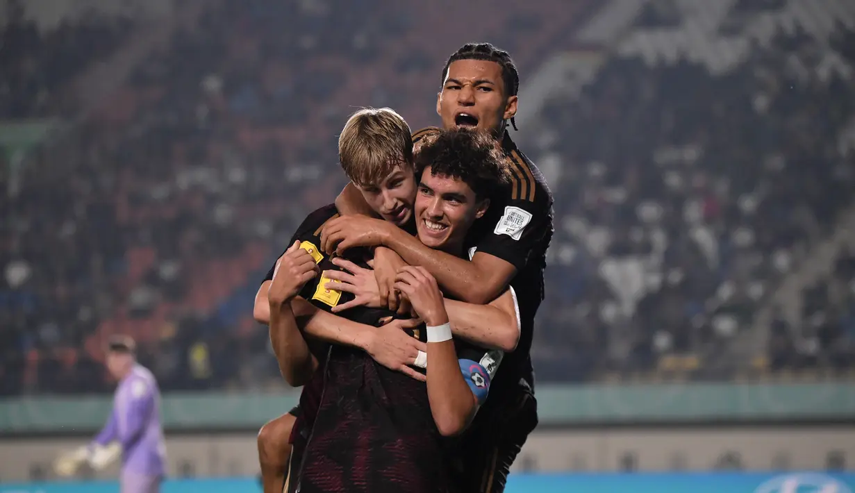 Gol-gol Jerman dihasilkan oleh Paris Brunner, Max Moerstedt, dan Bilal Yalcinkaya. (Doc. LOC WCU17/SBN)