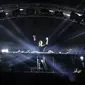 Penampilan DJ Martin Garrix saat acara festival musik Djakarta Warehouse Project (DWP) 2016 di Jiexpo Kemayoran, Jakarta, Jumat (10/12). Acara musik ini dimeriahkan sederet DJ ternama dari mancanegara. (Liputan6.com/Herman Zakharia)