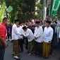 Jokowi melepas acara kirab santri di Sidoarjo. (Merdeka.com)