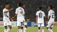 Timnas Timor Leste U-16 menelan kekalahan 0-3 dari Timnas Indonesia U-16. (Bola.com/Aditya Wany)