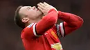 Manchester United akhirnya berhasil kembali ke Liga Champions. Setan Merah berada pada posisi empat klasemen akhir Premier League musim 2014/2015. (AFP/Oli Scarff)