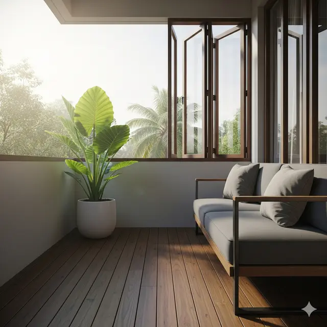 Inspirasi Teras Balkon Minimalis Estetik Terbaru 2025. Gemini