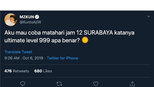 Kocak Kunto Aji Dan Netizen Buktikan Panasnya Matahari Surabaya