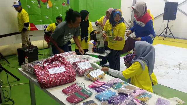 Beberapa produk hasil pemberdayaan warga binaan CSR unit Karaha yang berhasil dibuat dari bahan daur ulang sampah anorganik