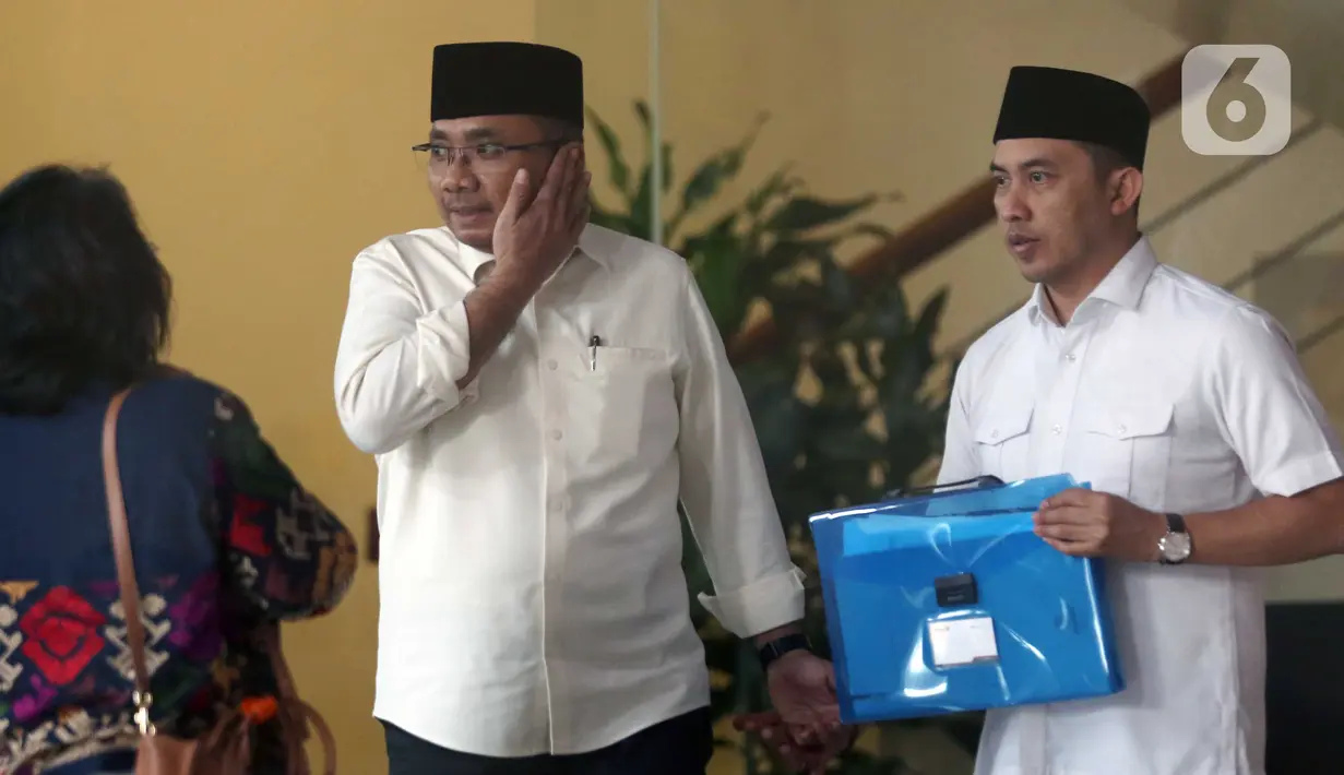 Sebelumnya, Komisi Pemberantasan Korupsi (KPK) mantan Menteri Agama Yaqut Cholil Qoumas menjalani pemeriksaan pertama terkait kasus dugaan korupsi kuota haji 2024 pada Kamis 7 Agustus 2025. (Liputan6.com/Helmi Fithriansyah)