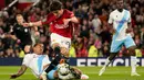 Tampil di depan publiknya, Manchester United sejak awal babak pertama tampil agresif dan terus menerus menyerang lini belakang Crystal Palace. (AP Photo/Dave Thompson)