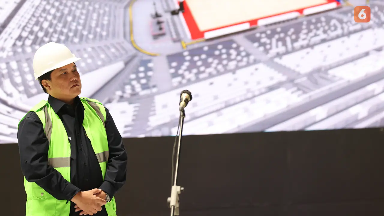 Foto: Presiden Jokowi Resmikan Tutup Atap sebagai Tahap Akhir Pembangunan Indoor Multifunction GBK