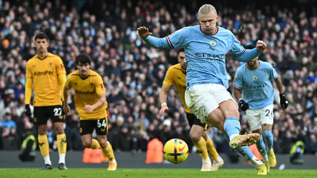 Foto: Belum Genap Semusim di Manchester City, Mesin Gol Haaland Salip Rekor Hattrick Ronaldo dan Van Nistelrooy di Liga Inggris