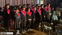 28 siswa dan siswi berprestasi lulusan Sekolah Republik Indonesia Tokyo (SRIT), Jepang. Dok: KBRI Tokyo