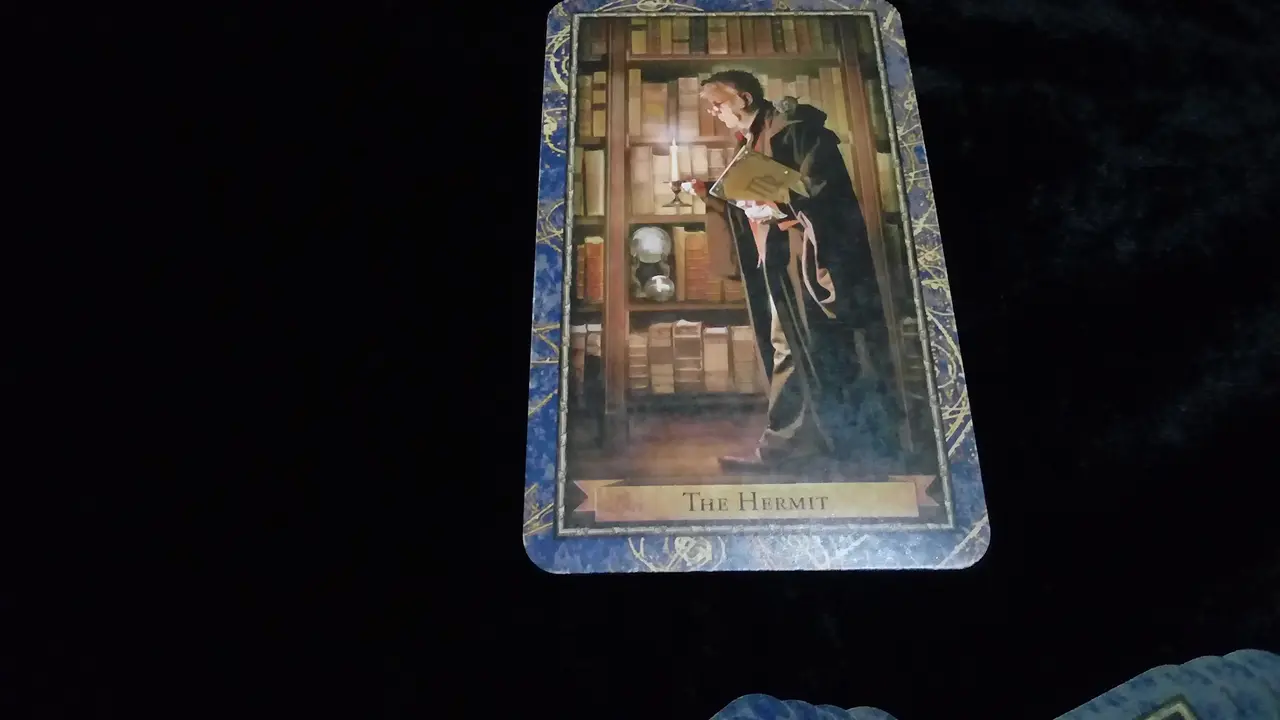 Kartu yang terbuka 'The Hermit' dalam Tarot Hari Ini Rabu, 11 Juli 2018. (Foto: Elisabet Kusumodewi)