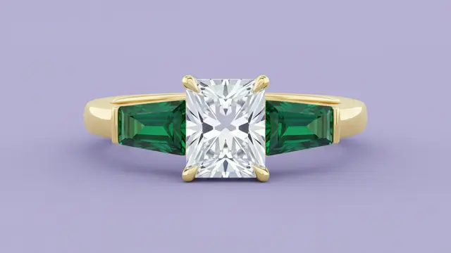 Model Cincin Emas Batu Emerald Tren 2026 untuk Perhiasan. Gemini