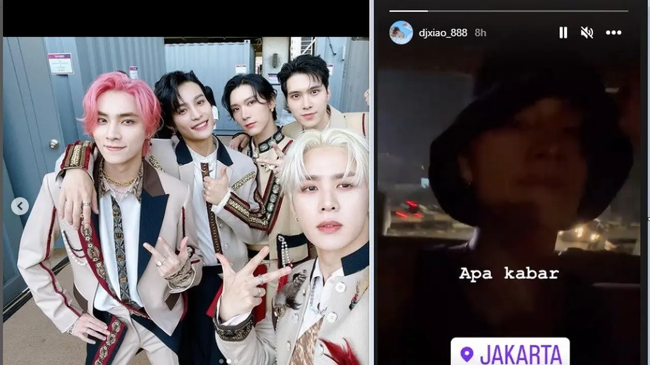 Boyband WayV tengah berada di Jakarta (Foto: Instagram yangyang_x2 dan @djxiao_888)