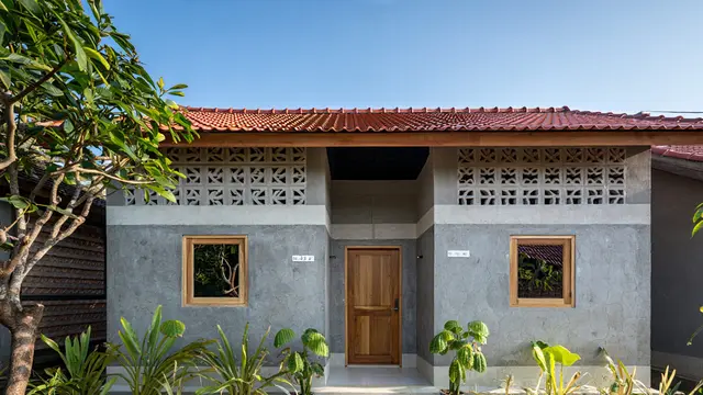 Desain Rumah Kampung Sederhana yang Adem saat Musim Kemarau (AI)