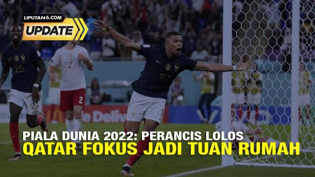 Timnas Prancis menutup laga kontra Denmark dengan skor 2-1 dan jadi tim pertama yang menembus 16 besar Piala Dunia 2022 Qatar. Prancis berada diperingkat pertama klasemen dengan 6 poin.