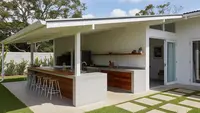 7 Desain Dapur Semi Outdoor Anti Tempias Hujan untuk Rumah Minimalis, Memasak Jadi Lebih Nyaman