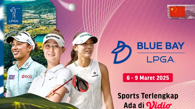 Jadwal dan Link Live Streaming Blue Bay LPGA 2025 di Vidio Pekan Ini