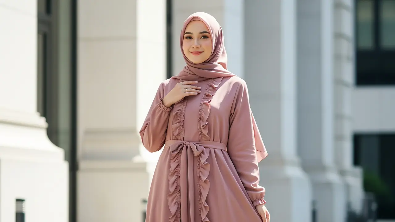 9 Model Gamis Malaysia Terbaru 2025, Tampil Anggun dan Nyaman