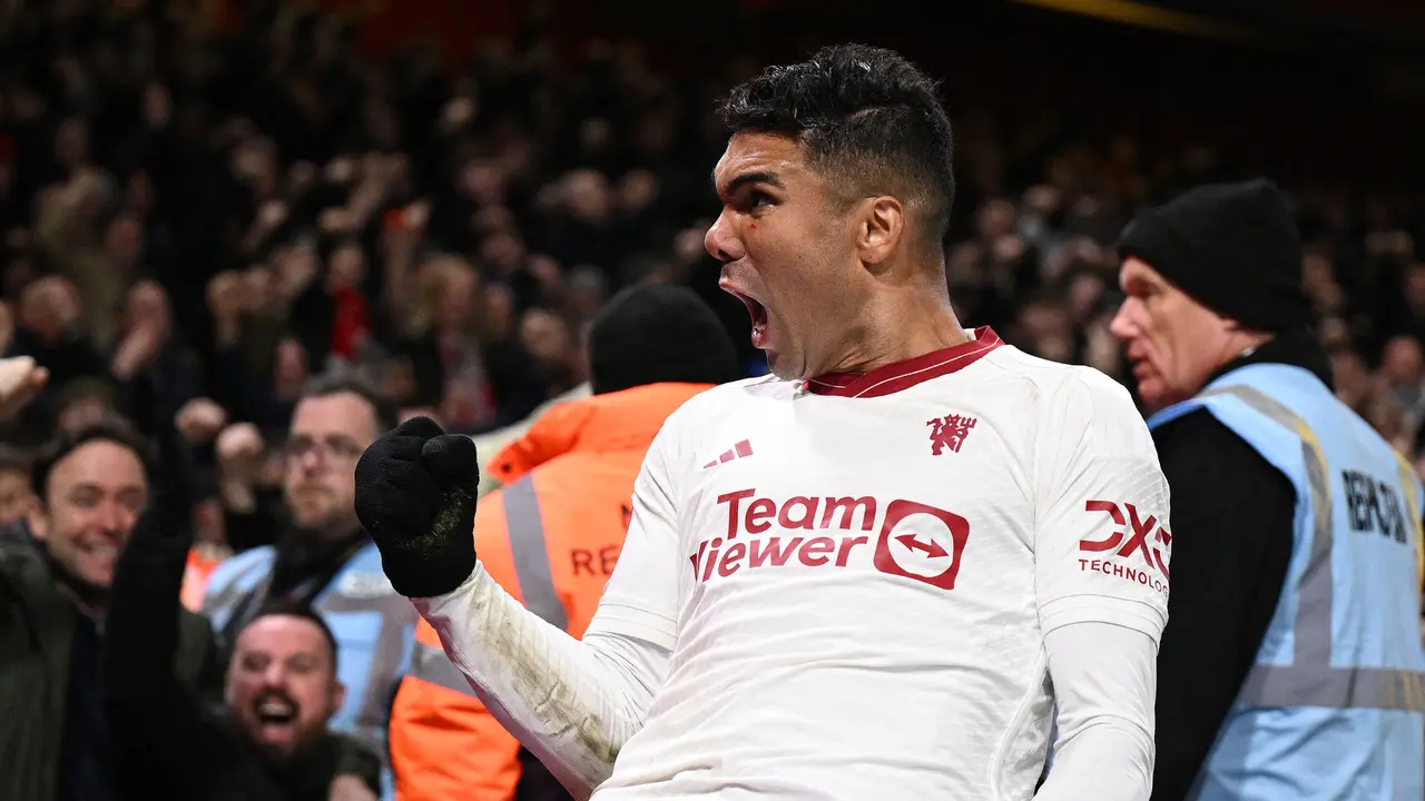 Foto: Momen Casemiro Cetak Gol Penentu Kemenangan MU di Piala FA 2023/2024