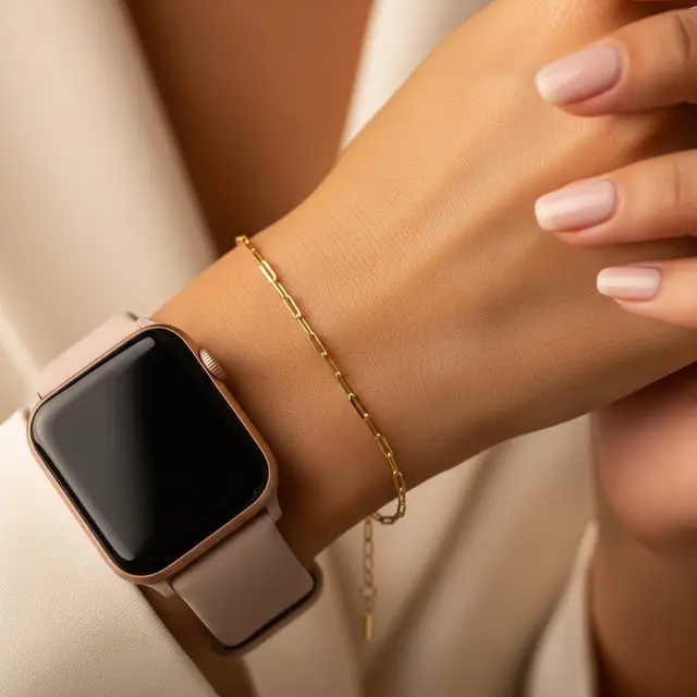 Model Gelang Emas Tipis Rantai Kecil