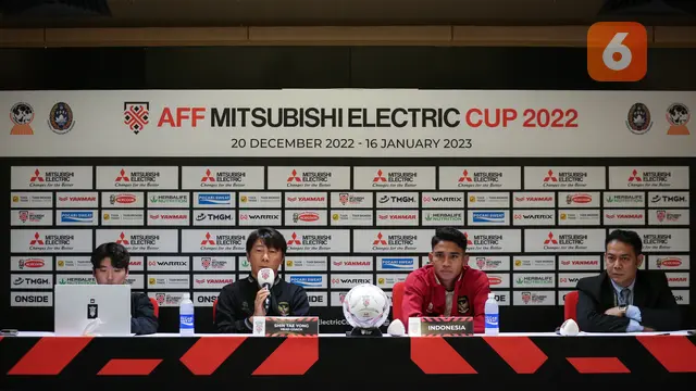 Konferensi Pers Menjelang Laga Semifinal Piala AFF 2022 antara Timnas Indonesia Vs Timnas Vietnam