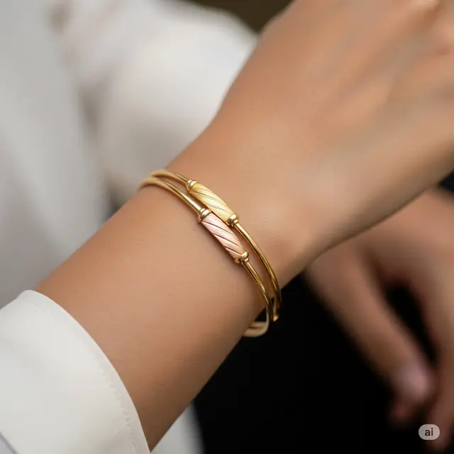 Model Gelang Emas Terbaru. Foto: Gemini
