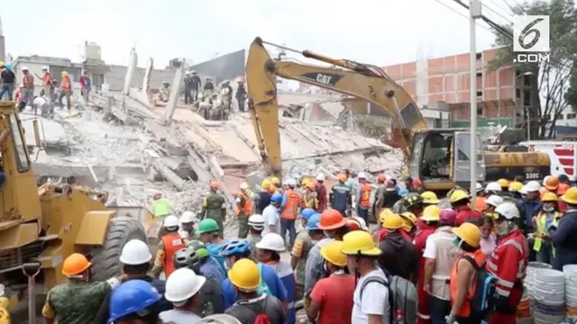 Korban gempa 7,1 Skala Ritcher di Meksiko terus bertambah. Gempa merenggut lebih dar 200 korban jiwa.