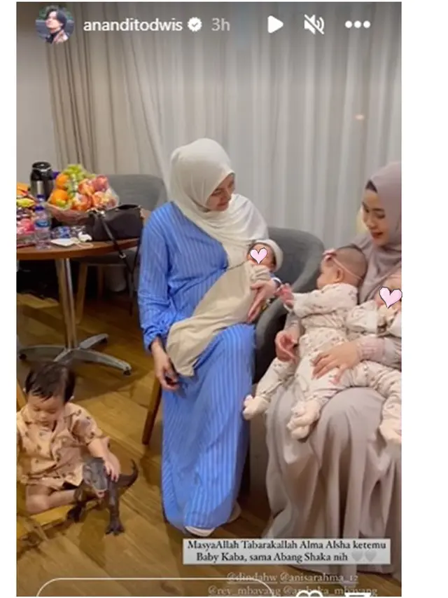 6 Momen Anisa Rahma Jenguk Bayi Dinda Hauw, Sama-Sama Ibu Dua Anak