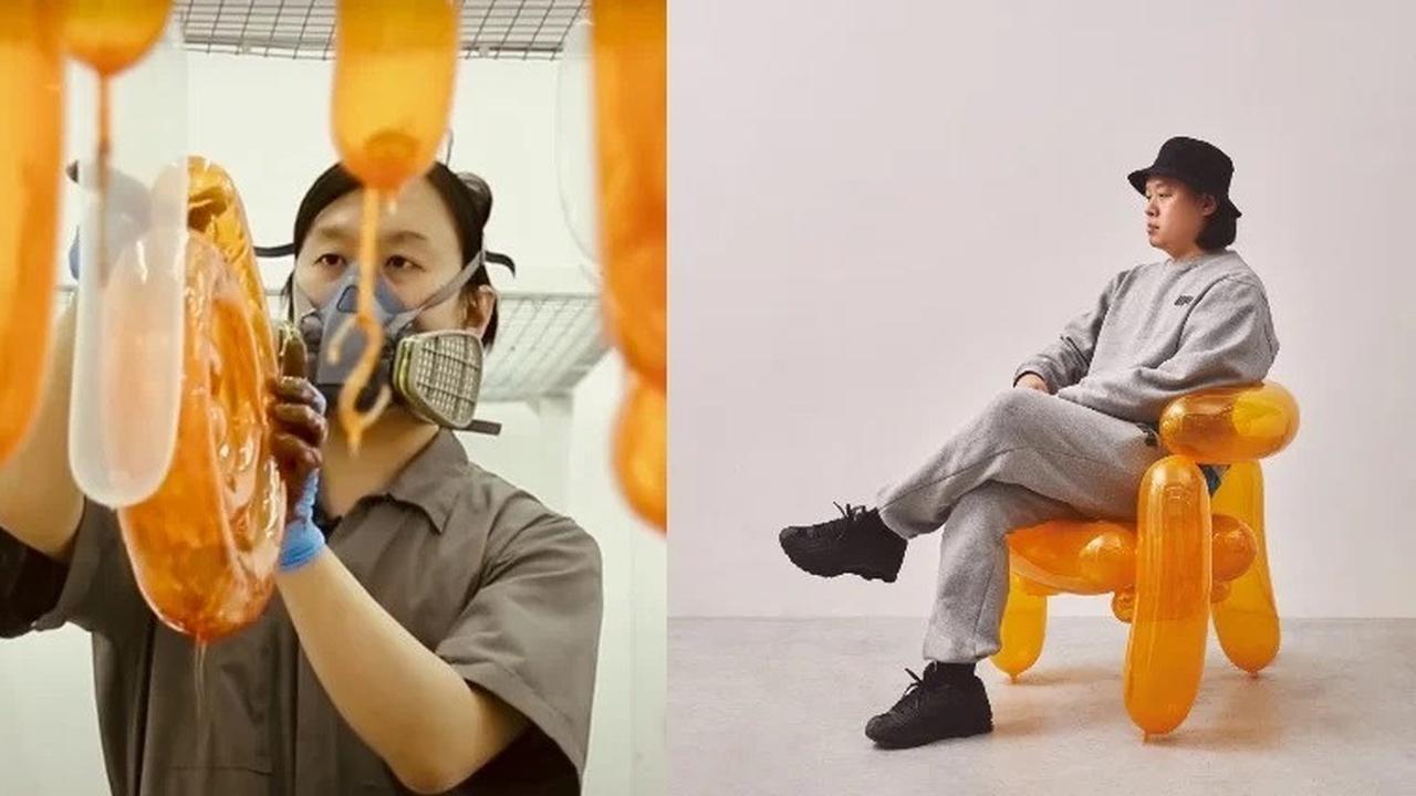 Kursi dari balon buatan Seungjin Yang.