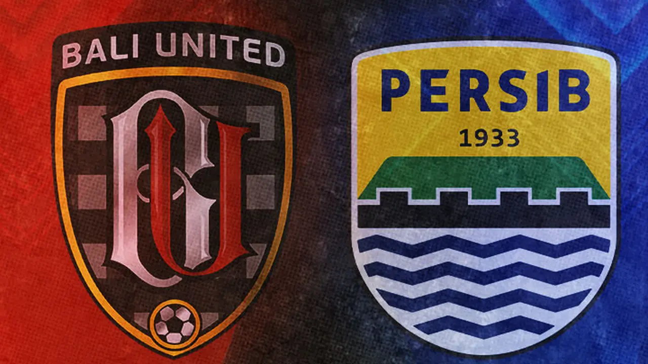 Ilustrasi - Logo Bali United dan Persib Bandung