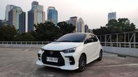 All new Toyota Agya GR Sport 1.2 CVT Two Tone. (Septian/Liputan6.com)