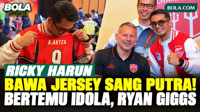 Momen Spesial Ricky Harun Berburu Tanda Tangan Ketujuh Legenda Manchester United di Jakarta