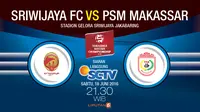 Sriwijaya FC vs PSM Makassar (Liputan6.com/Abdillah)