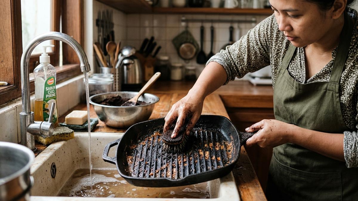 7 Cara Membersihkan Grill Pan dengan Ampas Kopi, Kerak Gosong Hilang Tanpa Susah Menggosok