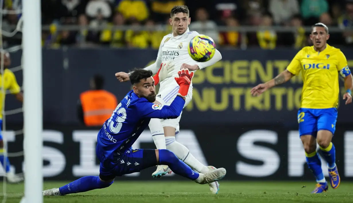Cadiz sendiri terpuruk di urutan 16 karena baru mendapat 31 poin. (AP Photo/Jose Breton)