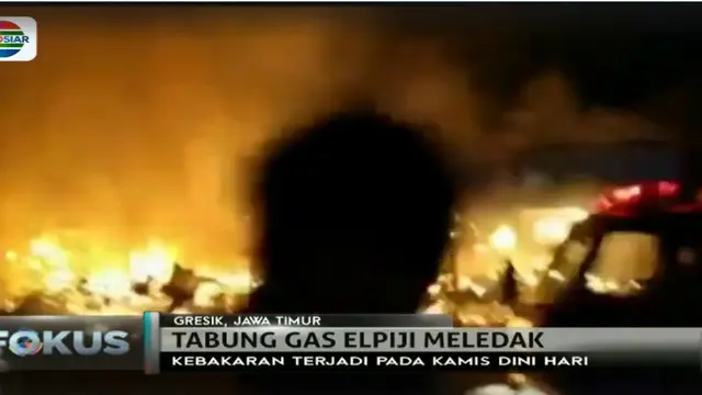 Tabung Elpiji Meledak, 10 Kedai Kopi dan Puluhan Motor di Gresik Hangus