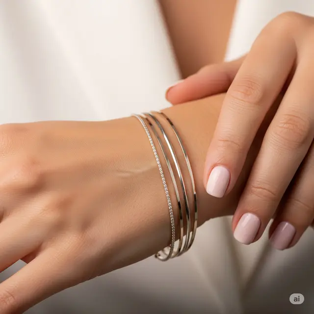 Gelang Tumpuk Tipis (Stackable)