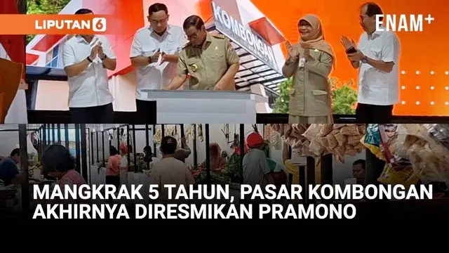 Mangkrak 5 Tahun, Pasar Kombongan Akhirnya Diresmikan Pramono
